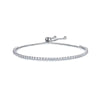 Wholesale Women's Sterling Silver Star Shaped Single Row Diamond Moissanite Set Bracelet