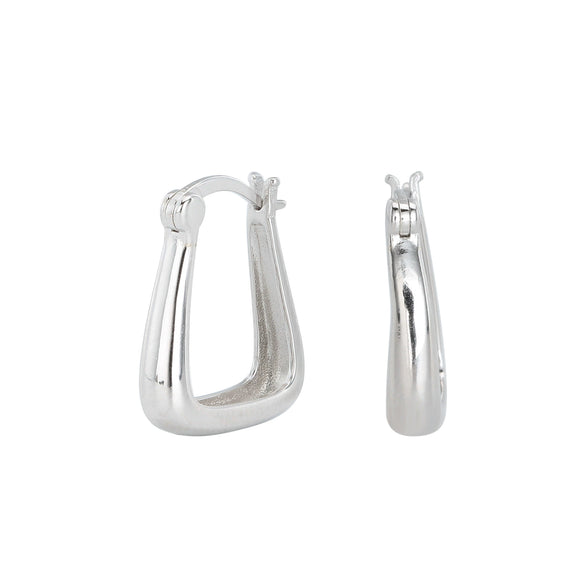 Wholesale Women's 925 Sterling Silver Ushape Geometric Electroplated Earrings