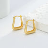 Wholesale Women's 925 Sterling Silver Ushape Geometric Electroplated Earrings