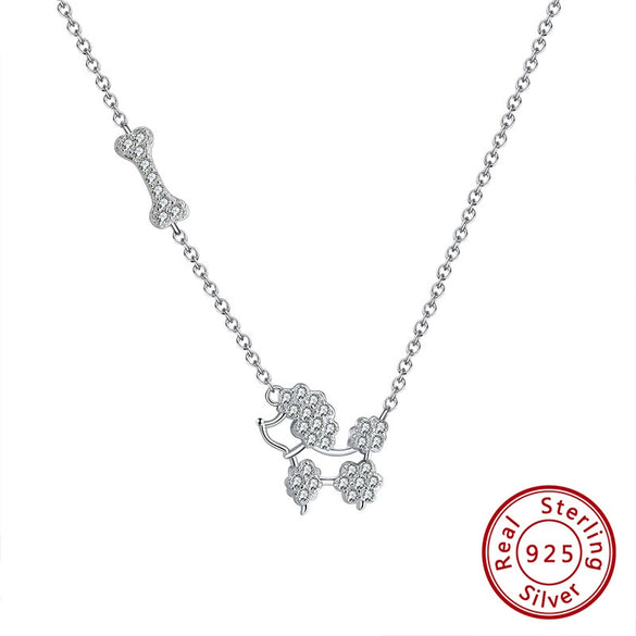 Wholesale Women's 925 Sterling Silver Yshaped Necklace With Geometric Zircon Pendant And Electroplating