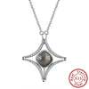 Wholesale Women's 925 Sterling Silver Yshaped Necklace With Geometric Zircon Pendant And Electroplating