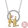 Wholesale Women's 925 Sterling Silver Yshaped Necklace With Geometric Zircon Pendant And Electroplating
