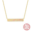Wholesale Women's 925 Sterling Silver Yshaped Necklace With Geometric Zircon Pendant And Electroplating