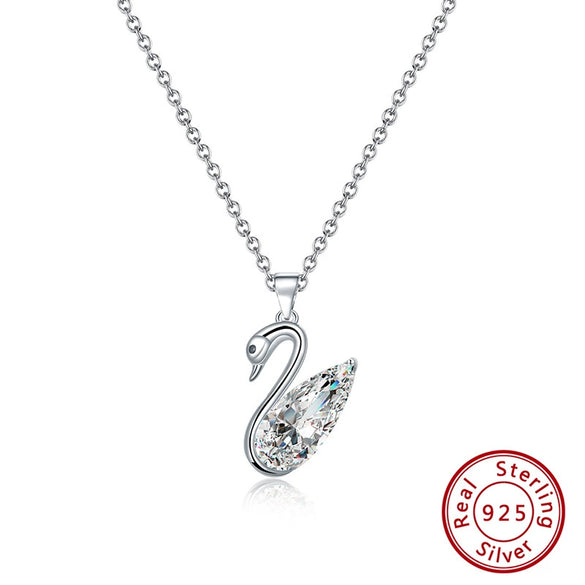 Wholesale Women's 925 Sterling Silver Yshaped Necklace With Geometric Zircon Pendant And Electroplating