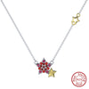 Wholesale Women's 925 Sterling Silver Yshaped Necklace With Geometric Zircon Pendant And Electroplating