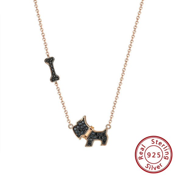Wholesale Women's 925 Sterling Silver Yshaped Necklace With Geometric Zircon Pendant And Electroplating