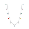Wholesale Women's 925 Sterling Silver Zircon Inlay Geometric Clavicle Ochain Necklace