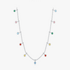 Wholesale Women's 925 Sterling Silver Zircon Inlay Geometric Clavicle Ochain Necklace