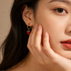 Wholesale Women's Strawberry Stainless Steel Vacuum Plated Earrings With Cute Style