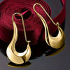Wholesale Women's Street Style Copper Ushaped Electroplated Earrings