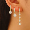 Wholesale Women's Street Style Minimalist Electroplated Environmentally Friendly Copper Earrings With Microinlaid Zircon Flowers Butterfly Animal Zodiac Drop Shape Designs