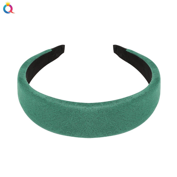 Wholesale Women's Suede Widebrimmed Handwoven Plaid Geometric Headband