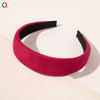 Wholesale Women's Suede Widebrimmed Handwoven Plaid Geometric Headband
