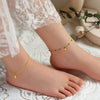 Wholesale Women's Summer Anklet With Shell Bric Pendant Titanium Steel Geometric Design