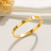 Wholesale Women's Summer Fashion High Sense Love Zircon Buckle Bracelet Titanium Steel 18K Gold Plated Set With Diamonds