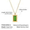 Wholesale Women's Summer Waterproof Necklace Accessories Jewelry Inlaid Zircon With Geometric Shape Stainless Steel Electroplating