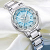 Wholesale Women's Sunflower Ceramic Quartz Watch With Alloy Strap Stainless Steel Buckle Mineral Reinforced Glass Mirror Round Dial And Spiral Crown
