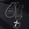 Wholesale Women's Sweet And Cool Flower Pattern Zinc Alloy Electroplated Cross Pendant Necklaces