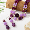 Wholesale Women's Sweet And Cool Geometric Acrylic Alloy Electroplated Necklace Jewelry