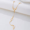 Wholesale Women's Sweet And Cool Style Alloy Electroplated Four Leaf Clover Double Layer Necklace And Earring Set