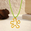 Wholesale Women's Sweet And Cool Style Animal Zodiac Stainless Steel And Titanium Steel Electroplated Pendant Necklace