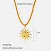 Wholesale Women's Sweet And Cool Style Animal Zodiac Stainless Steel And Titanium Steel Electroplated Pendant Necklace