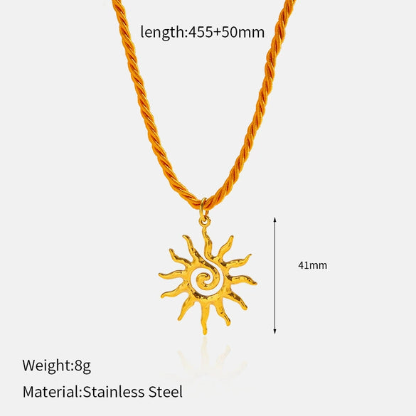 Wholesale Women's Sweet And Cool Style Animal Zodiac Stainless Steel And Titanium Steel Electroplated Pendant Necklace