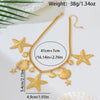 Wholesale Women's Sweet And Cool Style Flower Shape Alloy Zinc Alloy Electroplated Starfish Ocean Element Shell Necklace Choker Jewelry