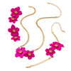Wholesale Women's Sweet And Cool Style Geometric Flower Alloy Electroplated Jewelry Set Including Hand Jewelry And Earrings