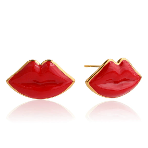 Wholesale Women's Sweet And Cool Style Geometric Stainless Steel Electroplated Earrings