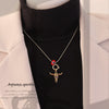 Wholesale Women's Sweet And Cool Style Real Gold Plated Bull Head Pendant Necklace