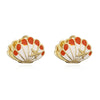 Wholesale Women's Sweet Animal Zodiac Copper Oildropping Starfish Shell Earrings