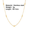 Wholesale Women's Sweet Animals Style Titanium Steel Geometric Pig Nose Necklace With Electroplating Treatment And Box Chain