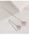 Wholesale Women's Sweet Flower Pattern 925 Sterling Silver Electroplated Cross Chain Necklace
