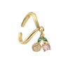 Wholesale Women's Sweet Fruit Style Copper Dripping Oil Opening Adjustable Ring