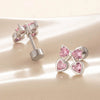 Wholesale Women's Sweet Fruit Style Titanium Steel Electroplated Ear Nail