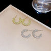 Wholesale Women's Sweet Geometric Alloy Earrings With 925 Silver Needle And Electroplating