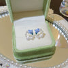 Wholesale Women's Sweet Geometric Copper And 925 Silver Earrings Set With Pearls
