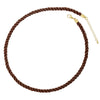 Wholesale Women's Sweet Geometric Cord Handwoven Copper Pendant Necklace