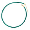 Wholesale Women's Sweet Geometric Cord Handwoven Copper Pendant Necklace