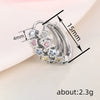 Wholesale Women's Sweet Geometric Zircon Earrings With Star Shape Copper Material