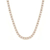 Wholesale Women's Sweet Geometric Zircon 316L Stainless Steel Necklace With 18K Gold Plated Chain