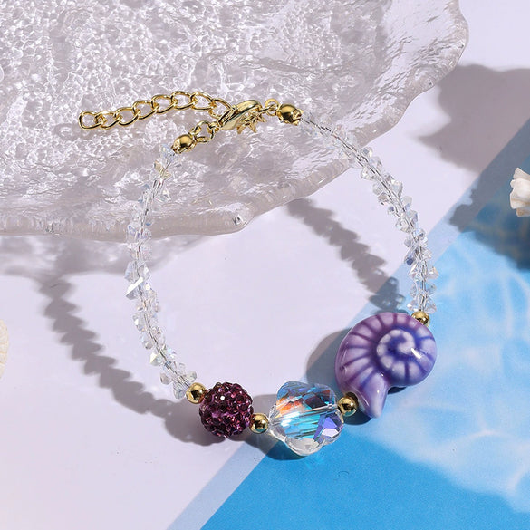Wholesale Women's Sweet Light Luxury Highend Bracelet With Artificial Crystal Diamond Set Geometric Pattern