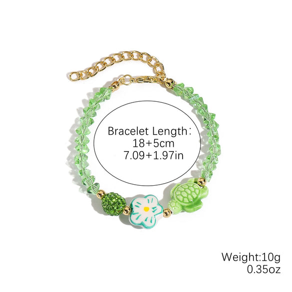 Wholesale Women's Sweet Light Luxury Highend Bracelet With Artificial Crystal Diamond Set Geometric Pattern