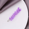 Wholesale Women's Sweet Metal Acetate Letter Clips Oil Dripping And Carved Design Including Side Clips Bangs Clips And Frog Clips