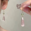 Wholesale Women's Sweet Retro Resin Water Drop Shape Handmade Ear Hook Earrings