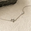 Wholesale Women's Sweet Style 925 Sterling Silver Heart Shaped Love Bracelet Inlaid With Zircon And Plated 14K Gold