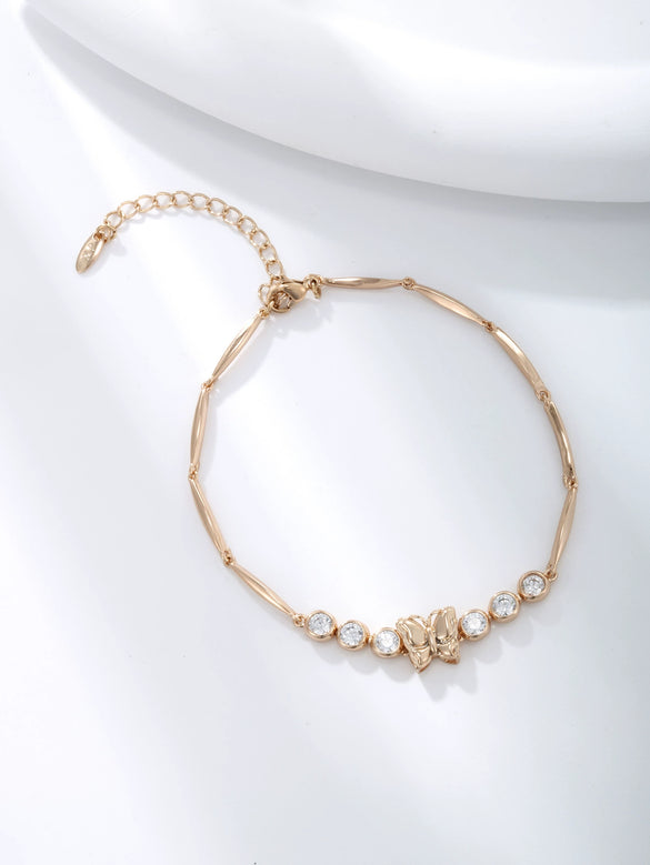 Wholesale Women's Tassel Bracelet Fashion Alloy Jewelry With Heart Pattern And Electroplating Treatment