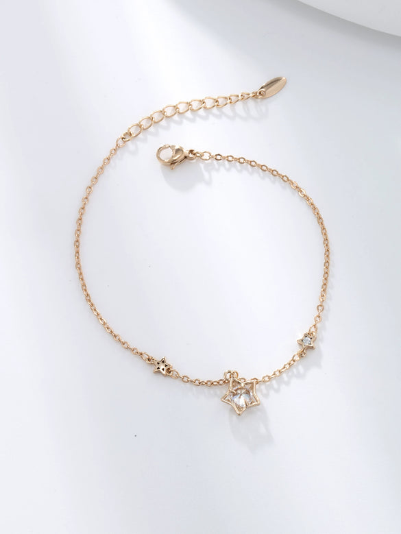 Wholesale Women's Tassel Bracelet Fashion Alloy Jewelry With Heart Pattern And Electroplating Treatment