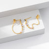 Wholesale Women's Tassel Earrings 925 Sterling Silver Geometric Colorful Zircon